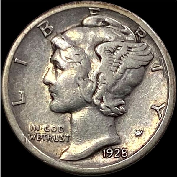 1928-S Silver Mercury Dime NEARLY UNCIRCULATED