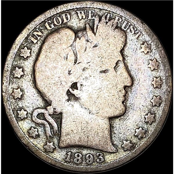 1893-O Silver Barber Half Dollar NICELY CIRCULATED