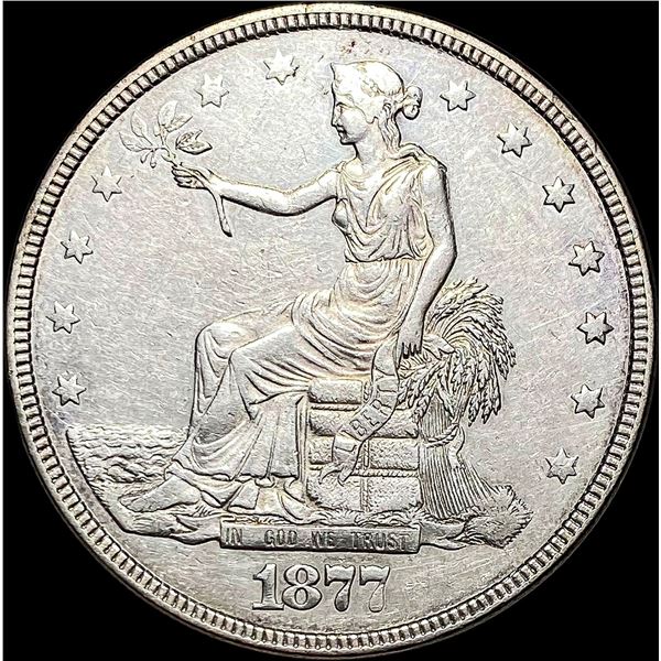 1877 Silver Trade Dollar PL CLOSELY UNCIRCULATED