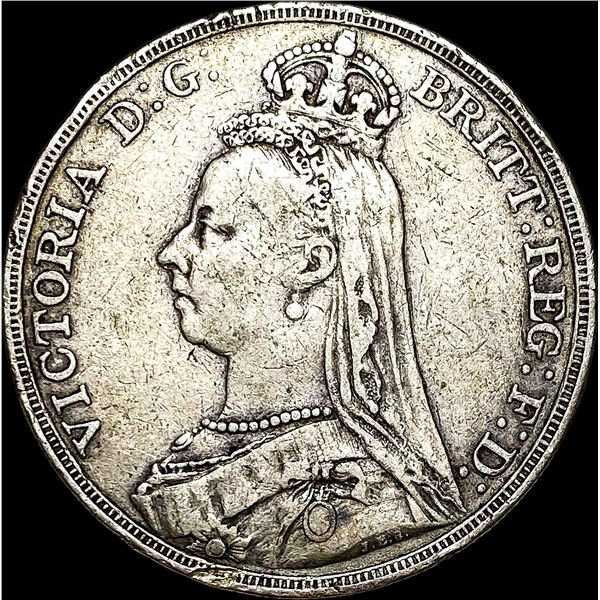 1892 Silver Crown Victoria LIGHTLY CIRCULATED