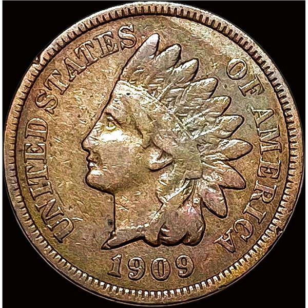 1909-S Indian Head Cent LIGHTLY CIRCULATED