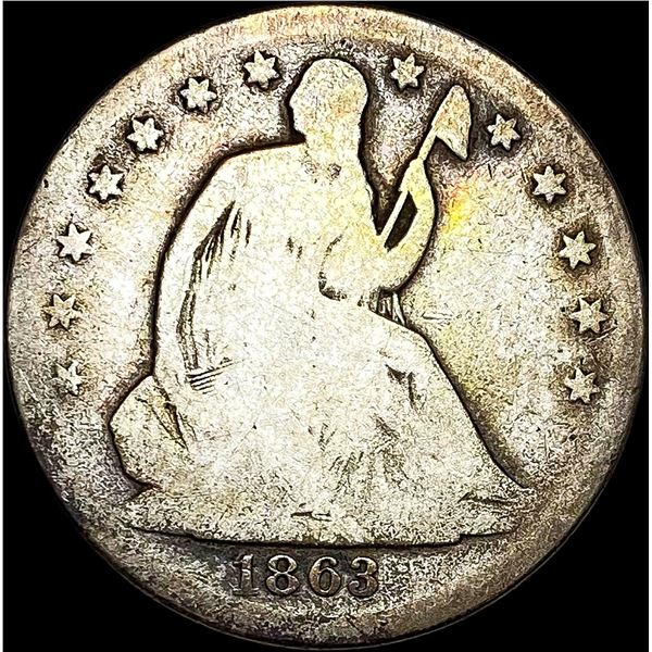 1863-S Seated Liberty Half Dollar NICELY CIRCULATED