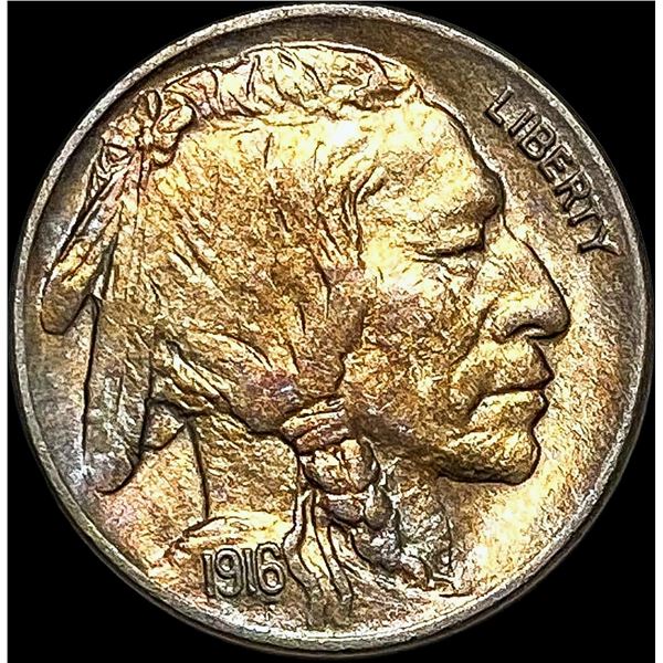 1916 Toned Buffalo Nickel UNCIRCULATED