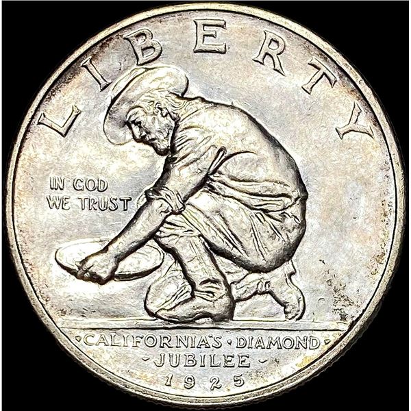 1925-S Silver California Jubilee Half Dollar UNCIRCULATED