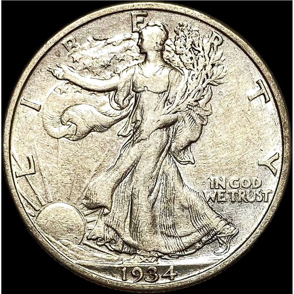 1934-S Walking Liberty Half Dollar NEARLY UNCIRCULATED
