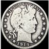 1914-S Silver Barber Half Dollar NICELY CIRCULATED
