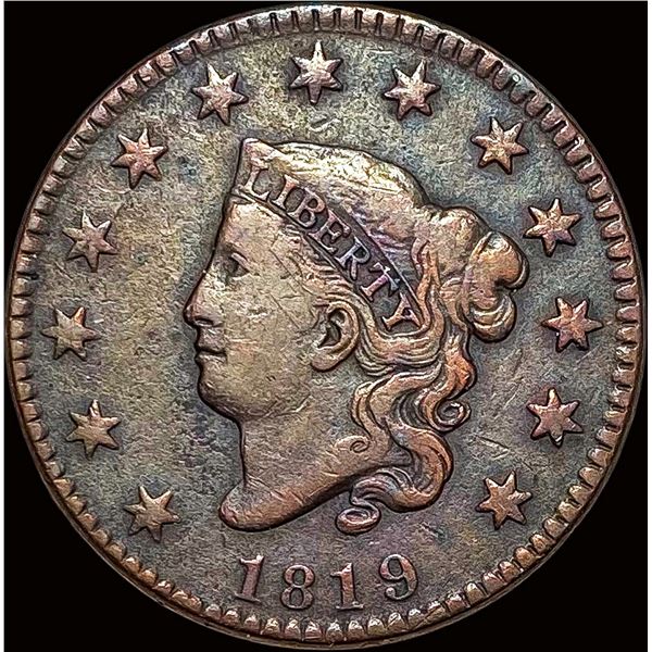 1819 Sm. Date Coronet Head Large Cent LIGHTLY CIRCULATED