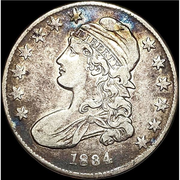 1834 Capped Bust Half Dollar NEARLY UNCIRCULATED