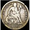 Image 1 : 1875-CC Seated Liberty Dime NICELY CIRCULATED