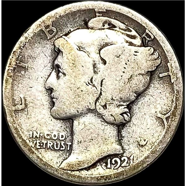 1921-D Silver Mercury Dime NICELY CIRCULATED