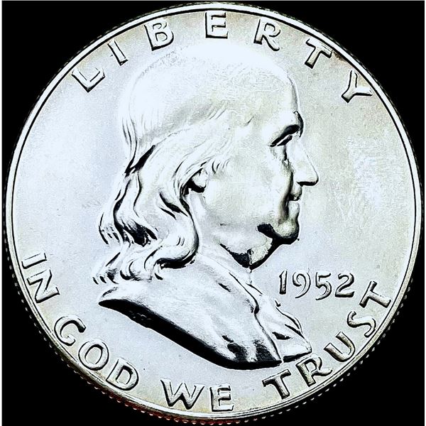 1952 Franklin Silver Half Dollar FBL GEM PROOF