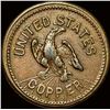 Image 2 : 1863 Civil War Token-McClellan NEARLY UNCIRCULATED
