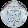 1964 Norway Silver 10 Kroner Eidsvoll GEM BU