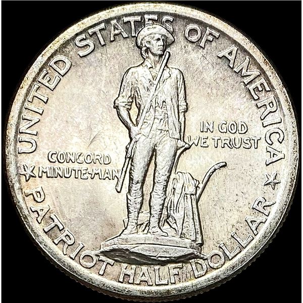 1925 Lexington-Concord Half Dollar UNCIRCULATED
