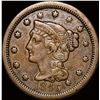 1846 Tall Date Braided Hair Large Cent LIGHTLY CIRCULATED