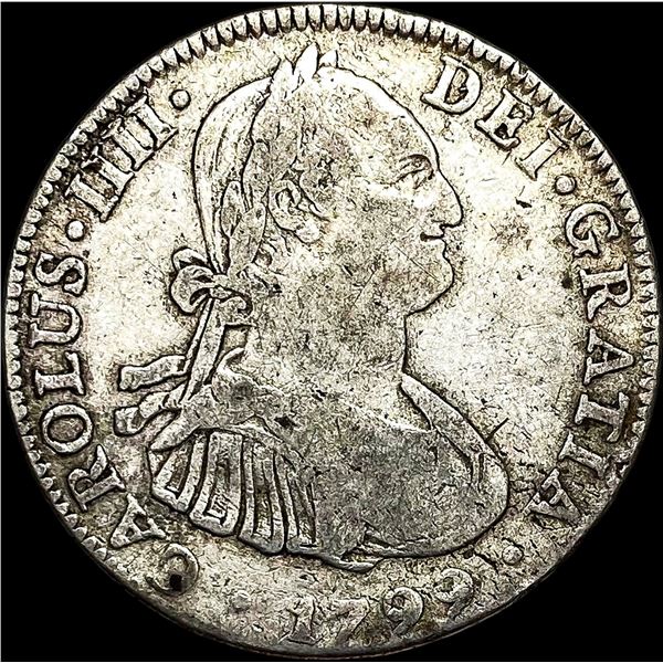 1799-Mo FM Silver 4 Reales LIGHTLY CIRCULATED