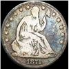 Image 1 : 1871 Seated Liberty Half Dollar NICELY CIRCULATED