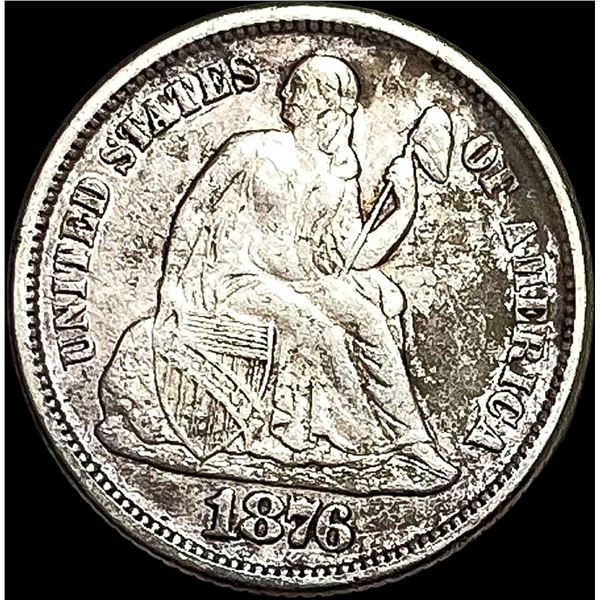 1876-CC Silver Dime HIGH GRADE