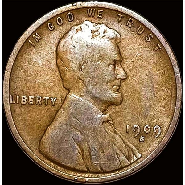 1909-S VDB Lincoln Wheat Cent NICE CIRC