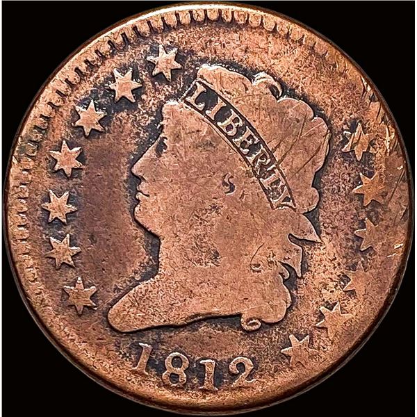 1812 Classic Head Large Cent NICELY CIRCULATED