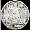 Image 1 : 1876-CC Silver Seated Liberty Dime NICELY CIRCULATED