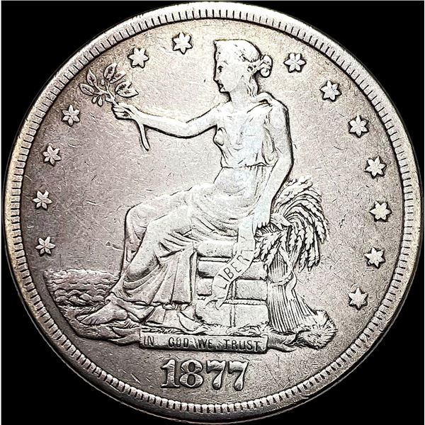 1877-S Silver Trade Dollar NICELY CIRCULATED
