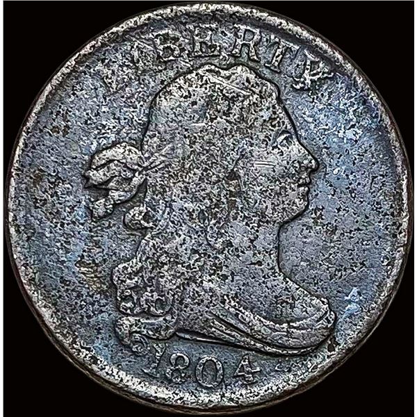1804 Draped Bust Half Cent NICELY CIRCULATED