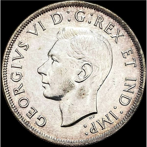 1945 Silver Canada Dollar CLOSELY UNCIRCULATED