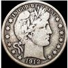 1912-S Silver Barber Half Dollar LIGHTLY CIRCULATED
