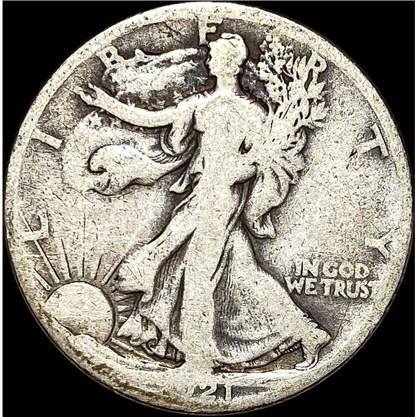 1921-S Walking Liberty Half Dollar NICELY CIRCULATED