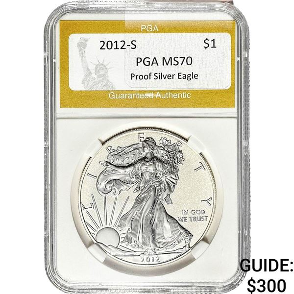 2012-S Silver Eagle PGA MS70