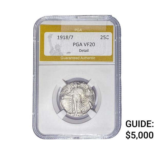 1918/7-S Standing Liberty Quarter PGA VF20