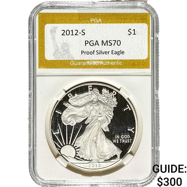 2012-S Silver Eagle PGA MS70