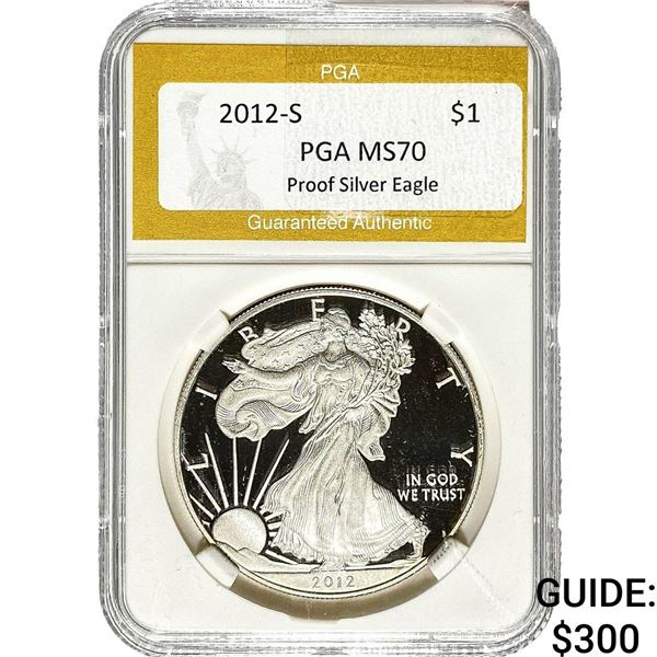 2012-S Silver Eagle PGA MS70