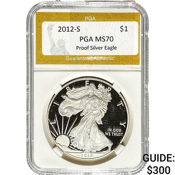 2012-S Silver Eagle PGA MS70