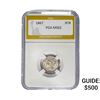 Image 1 : 1867 Nickel Three Cent PGA MS62