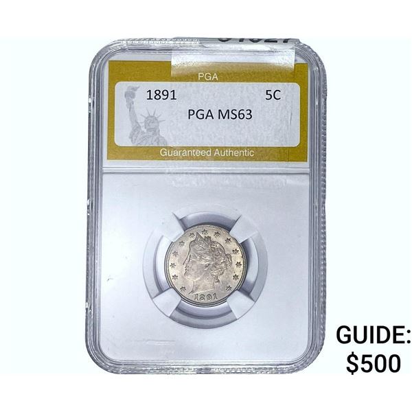 1891 Liberty Victory Nickel PGA MS63