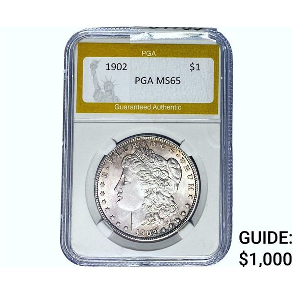 1902 Morgan Silver Dollar PGA MS65