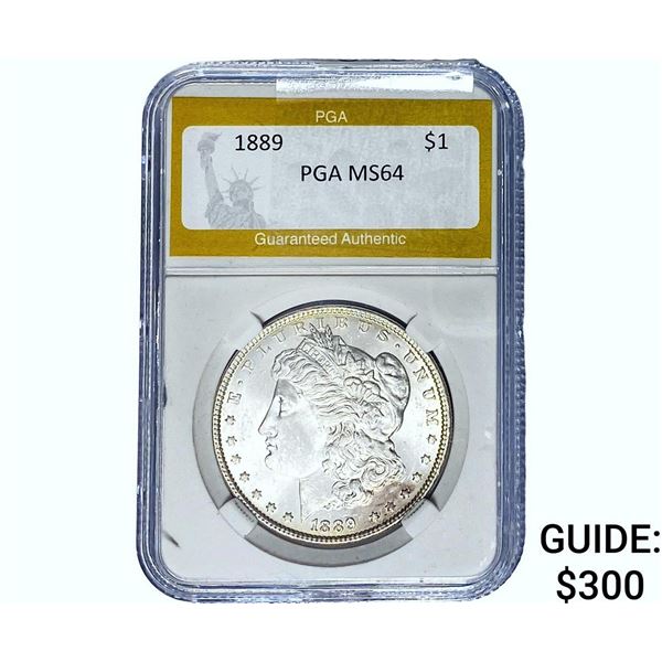 1889 Morgan Silver Dollar PGA MS64