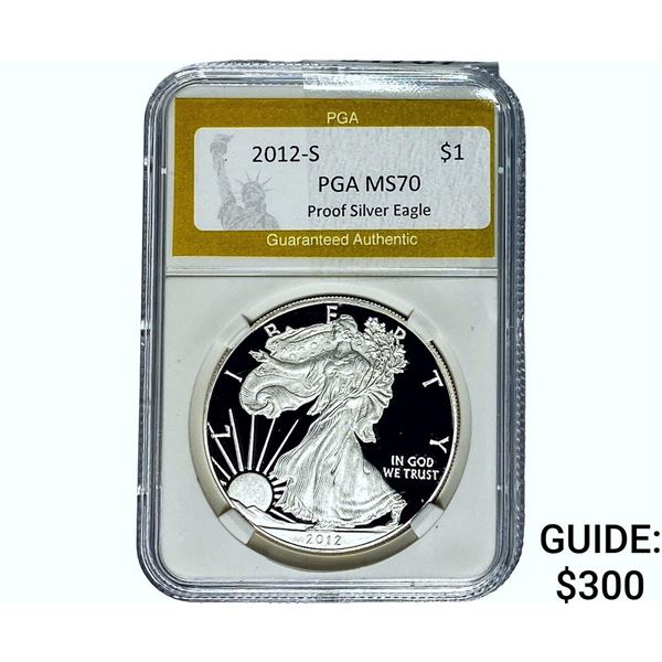 2012-S Silver Eagle PGA MS70