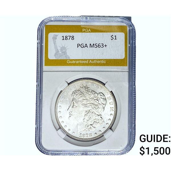 1878 Morgan Silver Dollar PGA MS63+