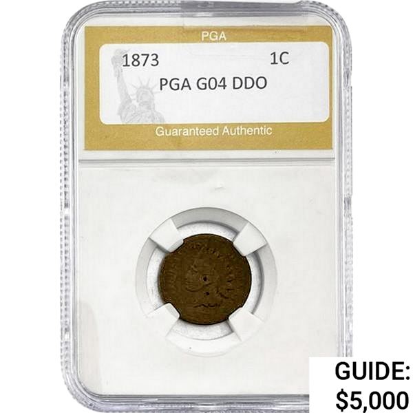 1873 Indian Head Cent PGA G4 DDO