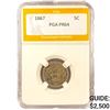Image 1 : 1867 Shield Nickel PGA PR64