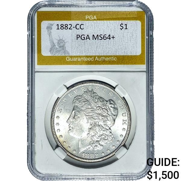 1882-CC Morgan Silver Dollar PGA MS64+