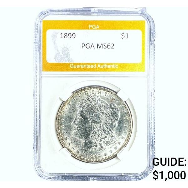 1899 Morgan Silver Dollar PGA MS62