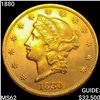 Image 1 : 1880 $20 Gold Double Eagle UNCIRCULATED