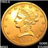 Image 1 : 1903-O $10 Gold Eagle CHOICE BU