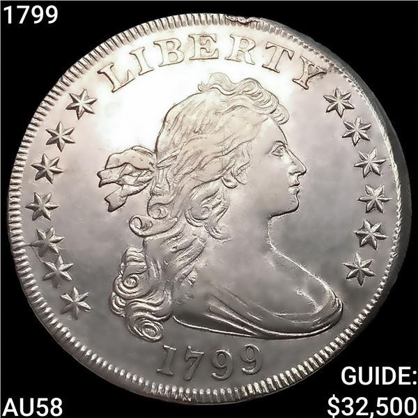 1799 Draped Bust Dollar CHOICE AU