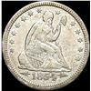 Image 1 : 1854 Arrows Seated Liberty Silver Quarter ABOUT UNCIRCULATED