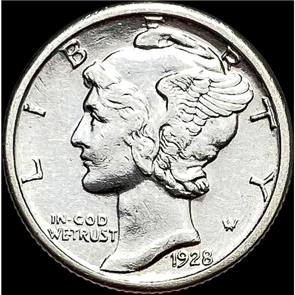 1928-S Silver Mercury Dime CLOSELY UNCIRCULATED